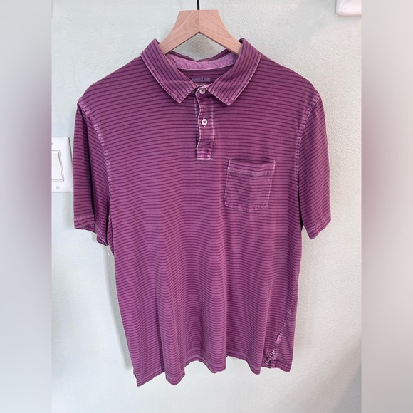 Vineyard vines purple striped polo - Picture 1 of 6
